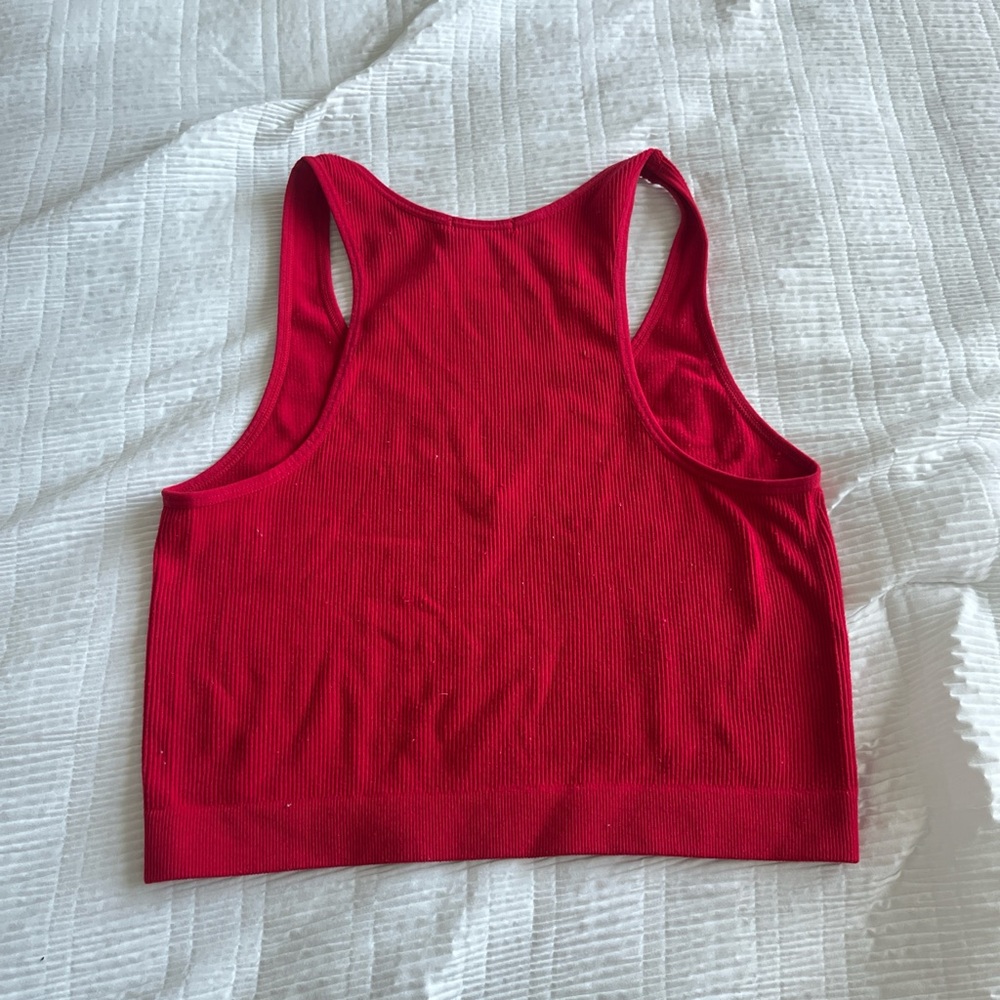 Bozzolo Scarlet Ribbed Tank - Picture 3 of 3
